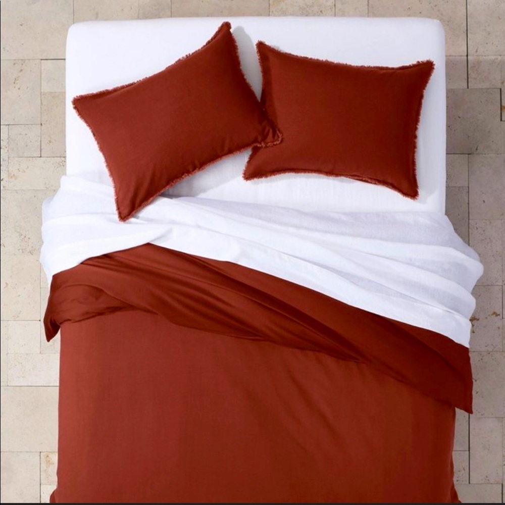 casaluna- DARK CLAY DUVET COVER + Pillow Sham